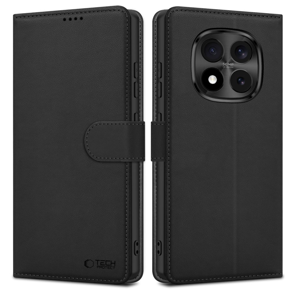 Dėklas Tech-Protect Wallet Xiaomi Poco M8 Pro / Redmi Note 15 Pro+ 5G, matinis juodas