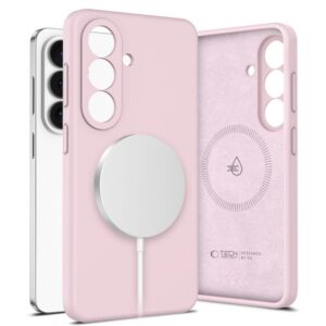 Dėklas Tech-Protect Silicone MagSafe Samsung Galaxy S26+, rožinis