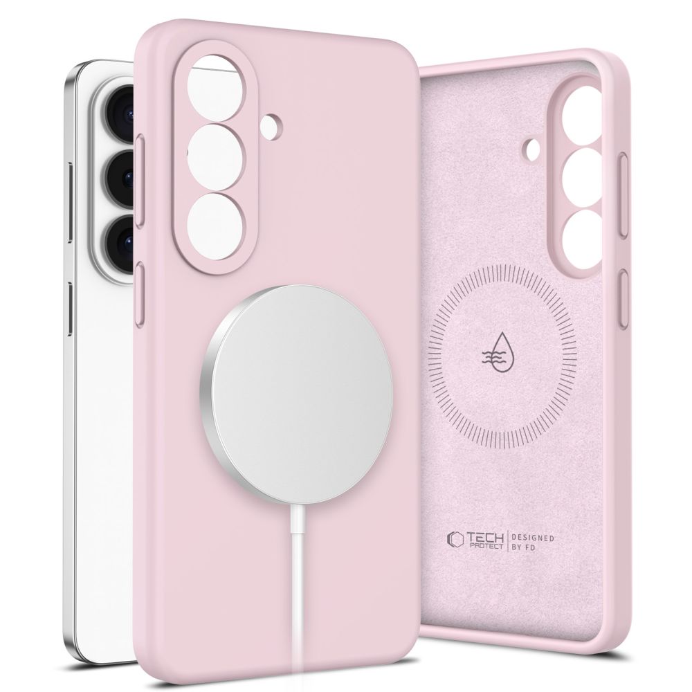 Dėklas Tech-Protect Silicone MagSafe Samsung Galaxy S26+, rožinis