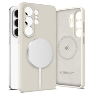 Dėklas Tech-Protect Silicone MagSafe Galaxy S26 Ultra, smėlio spalvos