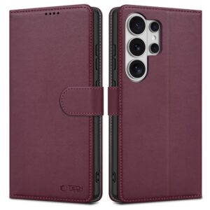 Dėklas Tech-Protect Wallet Galaxy S26 Ultra, bordo