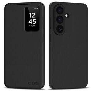Dėklas Tech-Protect Smart Wallet Samsung Galaxy S26+, matinis juodas