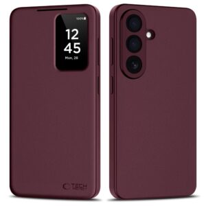 Dėklas Tech-Protect Smart Wallet Samsung Galaxy S26, bordo