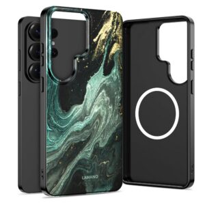 Dėklas Tech-Protect Lamano MagSafe Galaxy S26 Ultra, žalio marmuro