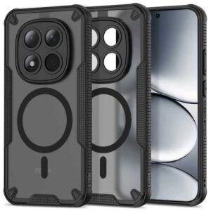 Dėklas Tech-Protect Rugged Shield MagSafe Xiaomi Redmi Note 15 Pro 5G, matinis juodas