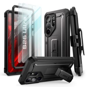 Dėklas Supcase Unicorn Beetle Pro su apsauginiu stiklu (2 vnt.) Galaxy S26 Ultra, juodas