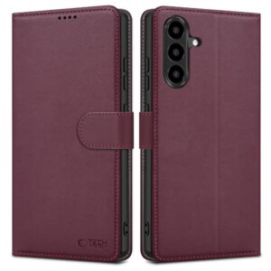 Dėklas Tech-Protect Wallet Galaxy A57 5G, bordo