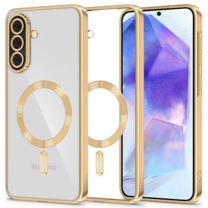 Dėklas Tech-Protect MagFlex MagSafe Samsung Galaxy A57 5G, blizgus auksinis