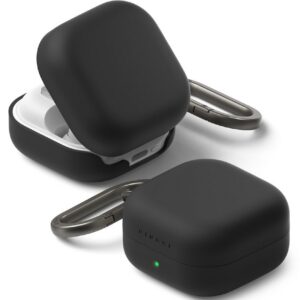 Dėklas Ringke Silicone Samsung Galaxy Buds 4 / Buds 4 Pro, juodas