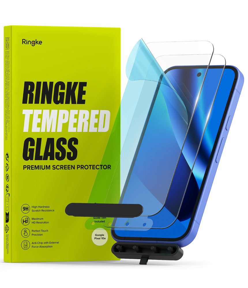 Apsauginis stiklas Ringke Tempered Glass Google Pixel 10a, 2 vnt., skaidrus