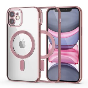 Dėklas Tech-Protect MagShine MagSafe iPhone 11, rausvai auksinis