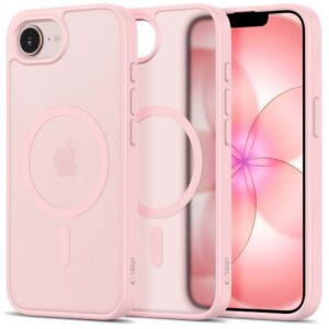 Dėklas Tech-Protect BasicMag MagSafe iPhone 16e / 17e, matinis rožinis