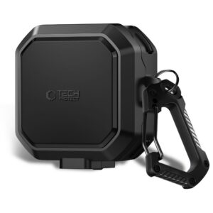 Dėklas Tech-Protect Carbonox MagSafe Samsung Galaxy Buds 4 / Buds 4 Pro, juodas