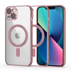Dėklas Tech-Protect MagShine MagSafe iPhone 13, rausvai auksinis