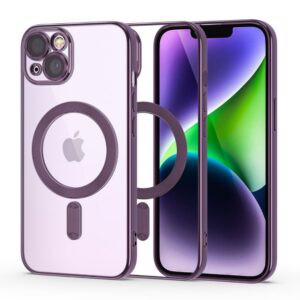 Dėklas Tech-Protect MagShine MagSafe iPhone 14, violetinis