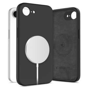 Dėklas Tech-Protect Silicone MagSafe iPhone 16e / 17e, juodas
