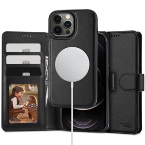 Dėklas Tech-Protect Wallet Magsafe iPhone 12 / 12 Pro juodas