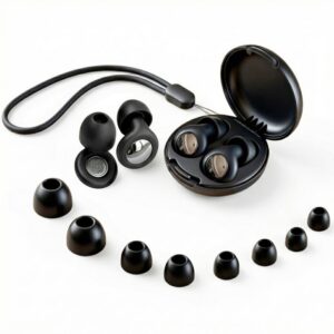Ausų kištukai Tech-Protect QuietFit, juodi