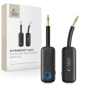 Garso adapteris Tech-Protect Ultraboost AU02, Bluetooth 5.4, juodas