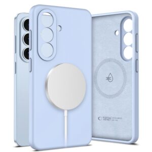 Dėklas Tech-Protect Silicone MagSafe Samsung Galaxy S26, dangaus mėlynas