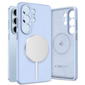 Dėklas Tech-Protect Silicone MagSafe Samsung Galaxy S26 Ultra, dangaus mėlynas