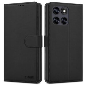 Dėklas Tech-Protect Wallet Motorola Moto G67 / G77 / G87, juodas