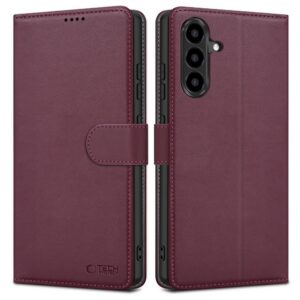 Dėklas Tech-Protect Wallet Galaxy A27 5G, bordo