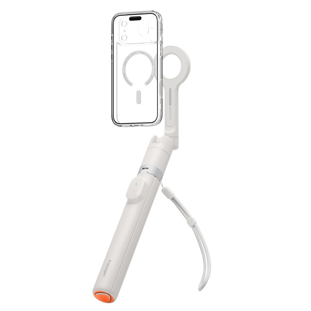 Selfie lazda su trikoju ir Bluetooth pultu Spigen S582W, smėlio spalvos - Image 2