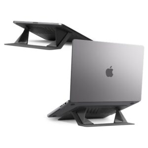 Stovas nešiojamajam kompiuteriui Spigen SlimFold LD201-S6, pilkas