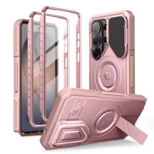 Dėklas Tech-Protect Kevlar MagSafe Galaxy S26 Ultra, rožinis