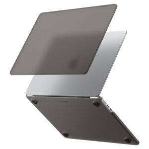 Dėklas Spigen AirSkin MacBook Air 13 M2-M5 2023-2026, matinis juodas