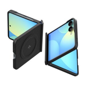 Dėklas Spigen AirSkin Aramid Galaxy Z Flip 8, juodas