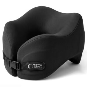 Kelioninė kaklo pagalvė Tech-Protect ComfortRest, juoda