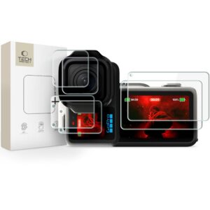 Apsauginis rinkinys Tech-Protect Foil & Glass Fit+ GoPro Mission 1 / Pro, 2 vnt., skaidrus