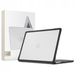 Dėklas Tech-Protect Velar MacBook Air 13 M2-M5 2023-2026, juodas/matinis skaidrus