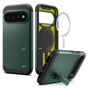Dėklas Spigen Tough Armor Mag MagSafe Google Pixel 11 Pro, žalias