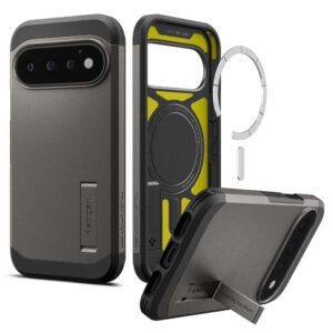 Dėklas Spigen Tough Armor Mag MagSafe Google Pixel 11 Pro, pilkas