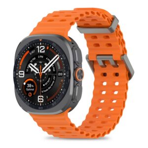 Dirželis Samsung Galaxy Watch Ultra 1/2 (47 mm) Tech-Protect Iconband Pro, oranžinis