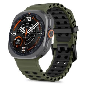 Dirželis Tech-Protect Iconband Pro Samsung Galaxy Watch Ultra 1 / 2 2024-2026 (47 mm), žalias/juodas