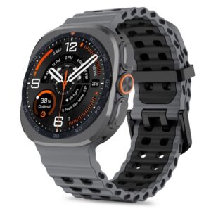 Dirželis Tech-Protect Iconband Pro Samsung Galaxy Watch Ultra 1 / 2 2024-2026 (47 mm), pilkas-juodas
