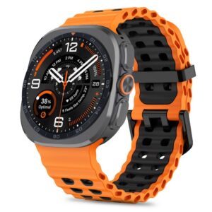 Dirželis Tech-Protect Iconband Pro Samsung Galaxy Watch Ultra 1 / 2 2024-2026 (47 mm), oranžinis/juodas