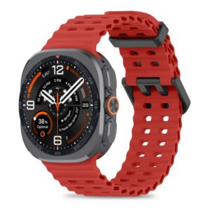 Dirželis Tech-Protect Iconband Pro Samsung Galaxy Watch Ultra 1 / 2 2024-2026 (47 mm), tamsiai raudonas