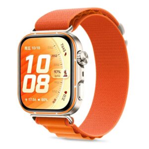 Dirželis Tech-Protect Nylon Pro Huawei Watch FIT 3 / 4 / 4 Pro / 5 / 5 Pro, oranžinis