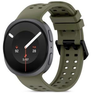 Dirželis Tech-Protect Silicone Air Samsung Galaxy Watch 8 / 9 / Classic (40 / 44 / 46 mm), alyvuogių žalias