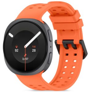 Dirželis Tech-Protect Silicone Air Samsung Galaxy Watch 8 / 9 / Classic (40 / 44 / 46 mm), mandarinų oranžinis