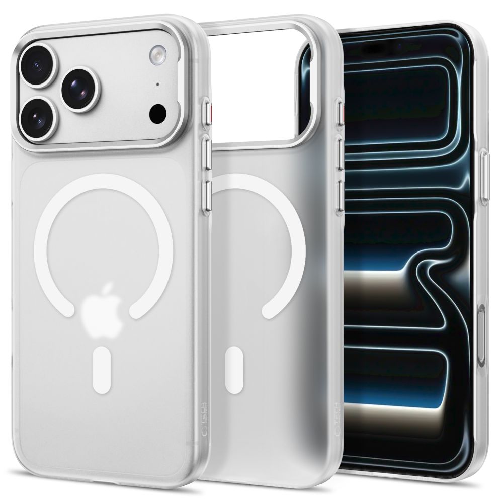 Dėklas Tech-Protect MagZero MagSafe iPhone 17 Pro Max / 18 Pro Max, matinis baltas