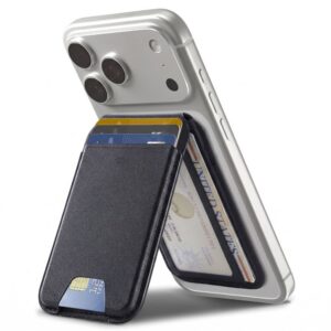 Piniginė ESR Classic RFID Magnetic Wallet Stand su MagSafe, juoda