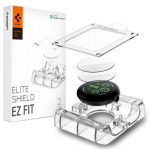 Apsauginė plėvelė Spigen Elite Shield EZ Fit Google Pixel Watch 3 / 4 / 5 (45 mm), 2 vnt., skaidri
