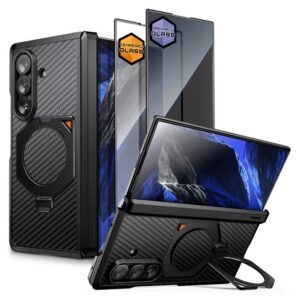 Dėklas Supcase UB Aero MagSafe Samsung Galaxy Z Fold 8 Ultra, aramidinis juodas