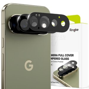 Kameros apsauginis stiklas Ringke Camera Full Cover Google Pixel 11 Pro, 2 vnt., juodas